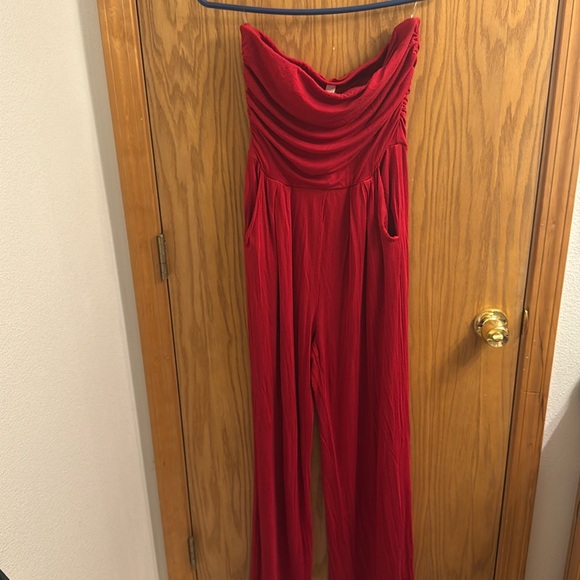 punk owl Pants - Punk owl red jumpsuit size large